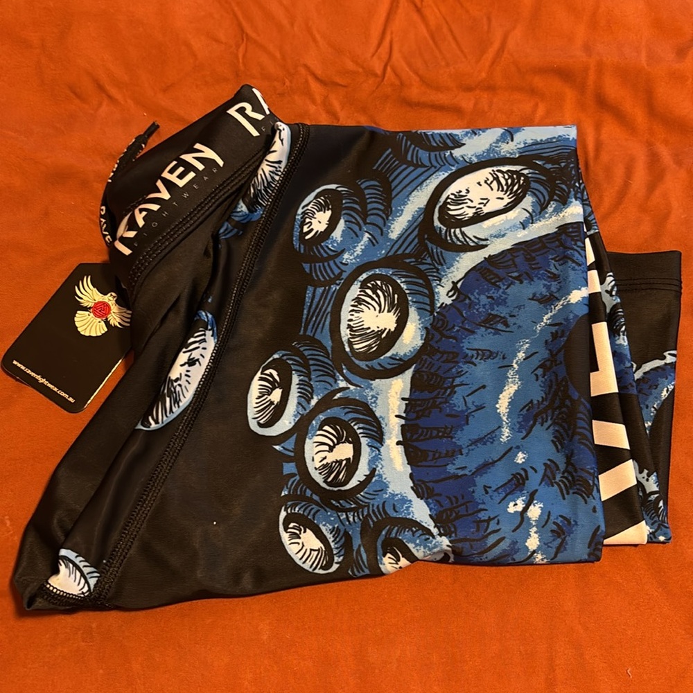 NWT Raven Fightwear Women’s Blue Ranked BJJ Spats